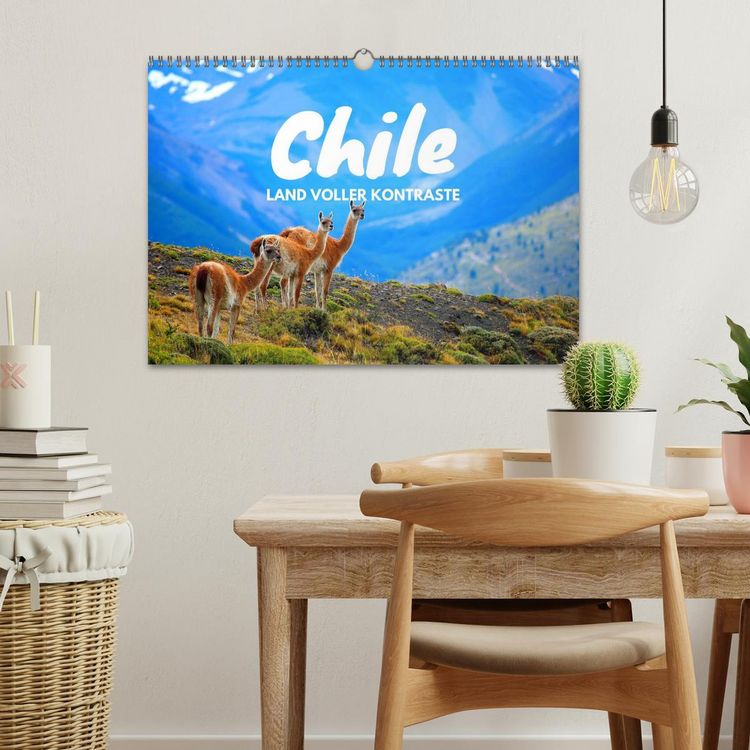 Produktbild: Chile - Land voller Kontraste (Wandkalender 2026 DIN A3 quer), CALVENDO Monatskalender