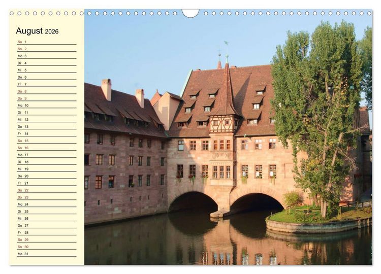 Produktbild: N&uuml;rnbergs Altstadt erleben (Wandkalender 2026 DIN A3 quer), CALVENDO Monatskalender
