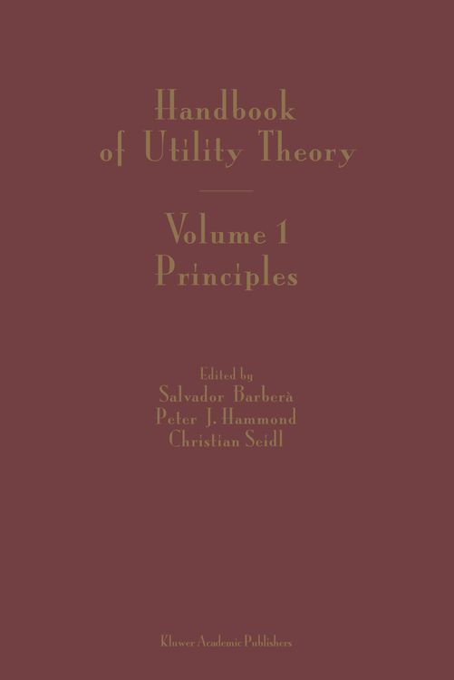 Produktbild: Handbook of Utility Theory