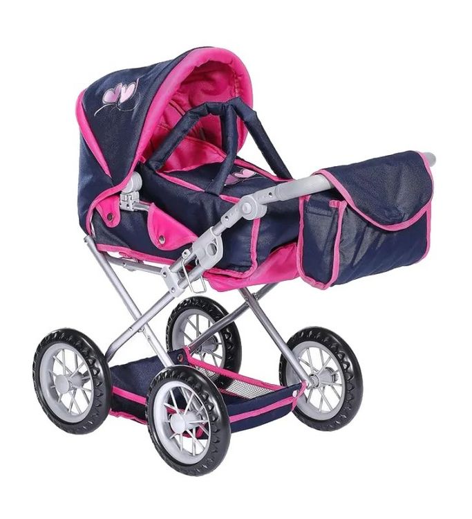 Produktbild: Knorrtoys 63133 - Puppenwagen Ruby - flying hearts blue pink