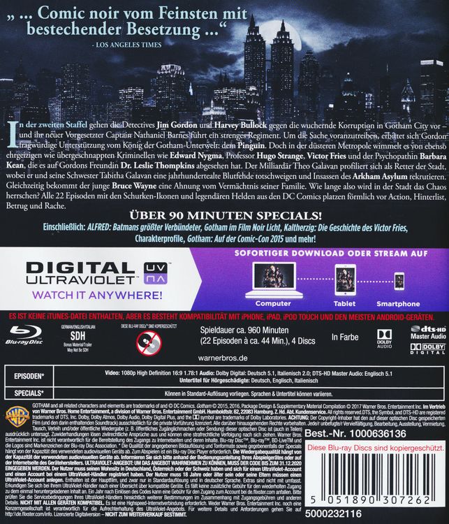 Produktbild: Gotham - Staffel 2 [4 BRs]