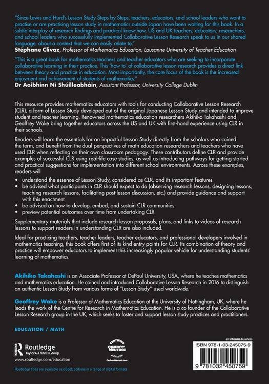 Produktbild: The Mathematics Practitioner's Guidebook for Collaborative Lesson Research