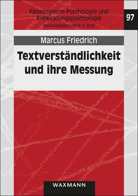 Produktbild: Textverst&auml;ndlichkeit und ihre Messung