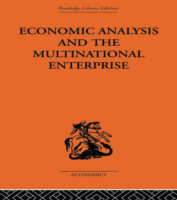 Produktbild: Economic Analysis and Multinational Enterprise