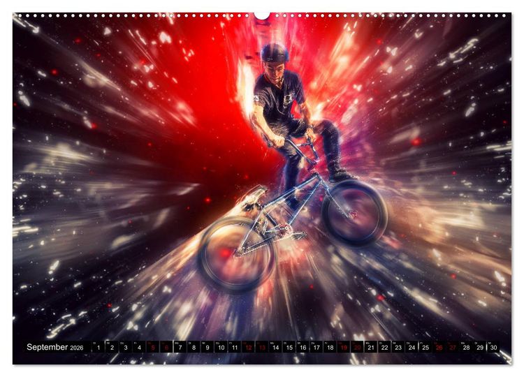 Produktbild: BMX Universum (hochwertiger Premium Wandkalender 2026 DIN A2 quer), Kunstdruck in Hochglanz