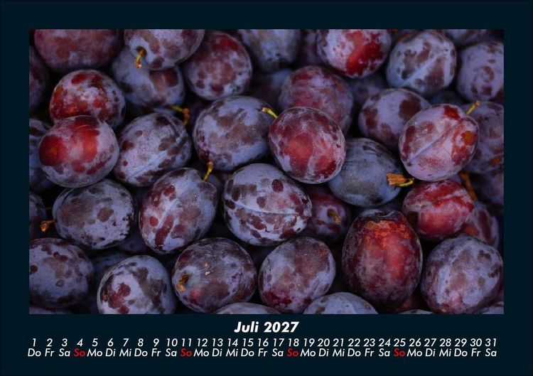 Produktbild: Obstkalender 2027 Fotokalender DIN A5