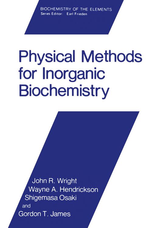 Produktbild: Physical Methods for Inorganic Biochemistry