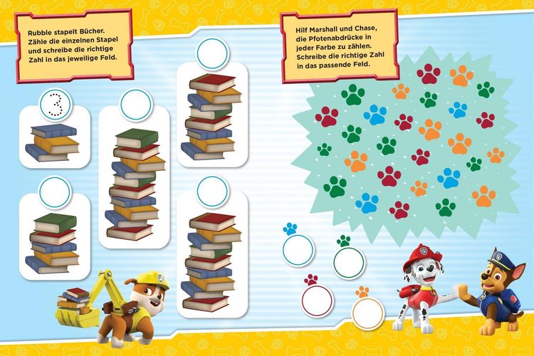 Produktbild: PAW Patro Mein Lernspielheft l Erste Zahlen
