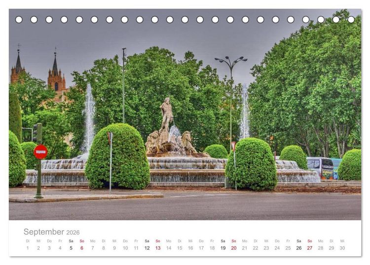 Produktbild: Madrid eine Stadt zum Verlieben (Tischkalender 2026 DIN A5 quer), CALVENDO Monatskalender