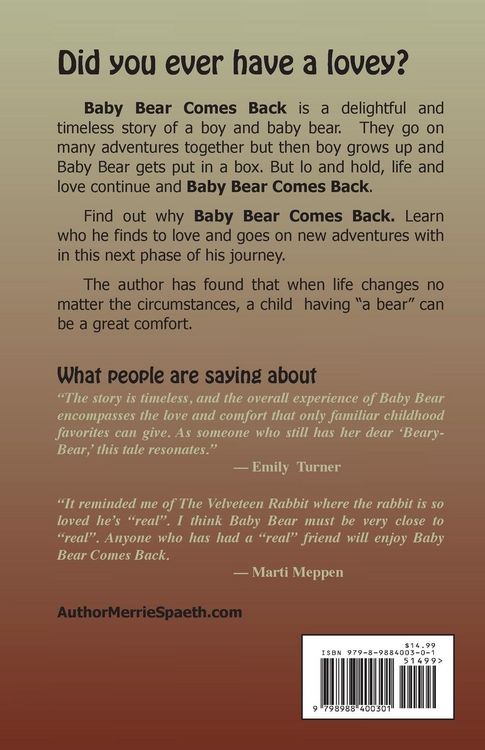 Produktbild: Baby Bear Comes Back