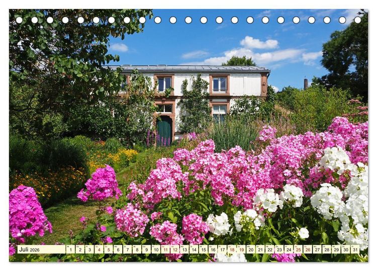Produktbild: Der Hermannshof Das Parkjuwel in Weinheim an der Bergstra&szlig;e (Tischkalender 2026 DIN A5 quer), CALVENDO Monatskalender