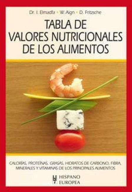 Produktbild: Tabla de valores nutricionales de los alimentos
