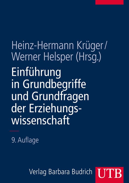 Produktbild: Einf&uuml;hrung in Grundbegriffe und Grundfragen der Erziehungswissenschaft
