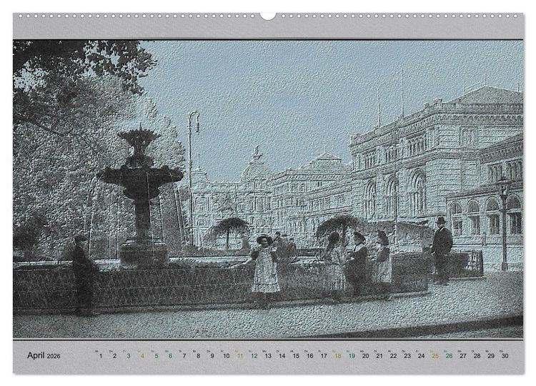 Produktbild: Hannover, alte Aufnahmen neu interpretiert. (hochwertiger Premium Wandkalender 2026 DIN A2 quer), Kunstdruck in Hochglanz