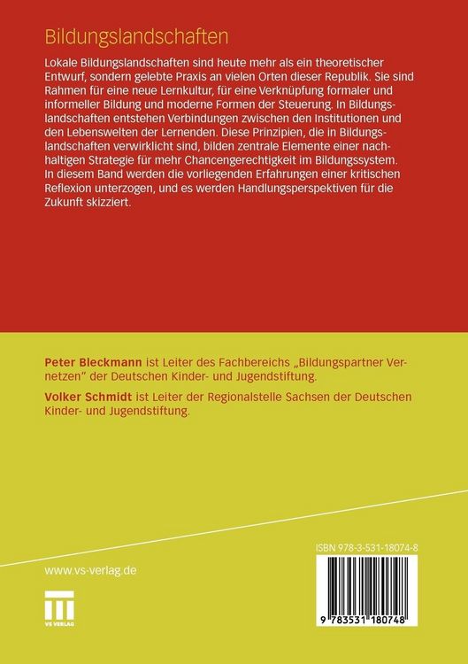 Produktbild: Bildungslandschaften