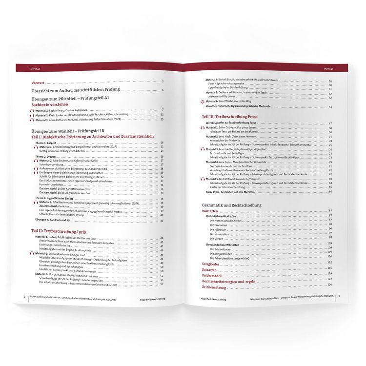 Produktbild: Sicher zum Realschulabschluss Deutsch Baden-W&uuml;rttemberg 2026 &ndash; inkl. L&ouml;sungen und Download