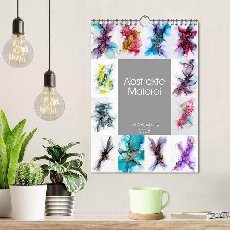 Produktbild: Abstrake Malerei (Wandkalender 2026 DIN A4 hoch), CALVENDO Monatskalender
