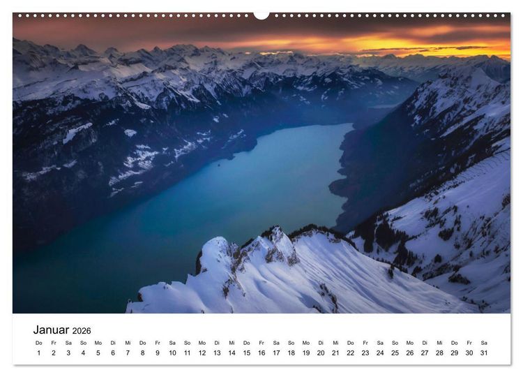 Produktbild: Wunderwelt Schweiz (hochwertiger Premium Wandkalender 2026 DIN A2 quer), Kunstdruck in Hochglanz