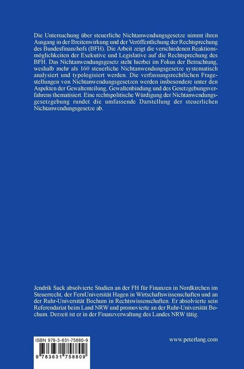 Produktbild: Das Nichtanwendungsgesetz als Instrument der Steuerpolitik