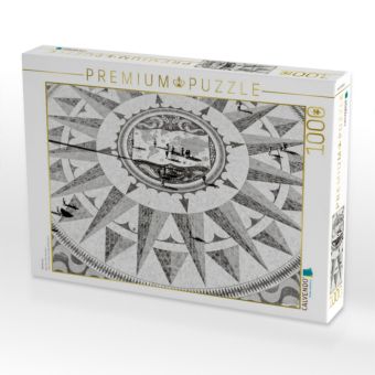 Produktbild: CALVENDO Puzzle Windrose | 1000 Teile Lege-Gr&ouml;&szlig;e 64x48cm Foto-Puzzle f&uuml;r gl&uuml;ckliche Stunden