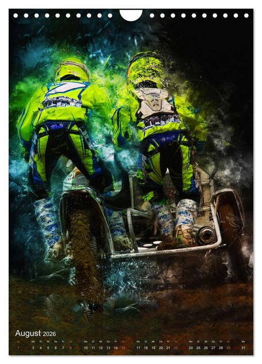 Produktbild: Motocross Seitenwagen - einfach cool (Wandkalender 2026 DIN A4 hoch), CALVENDO Monatskalender