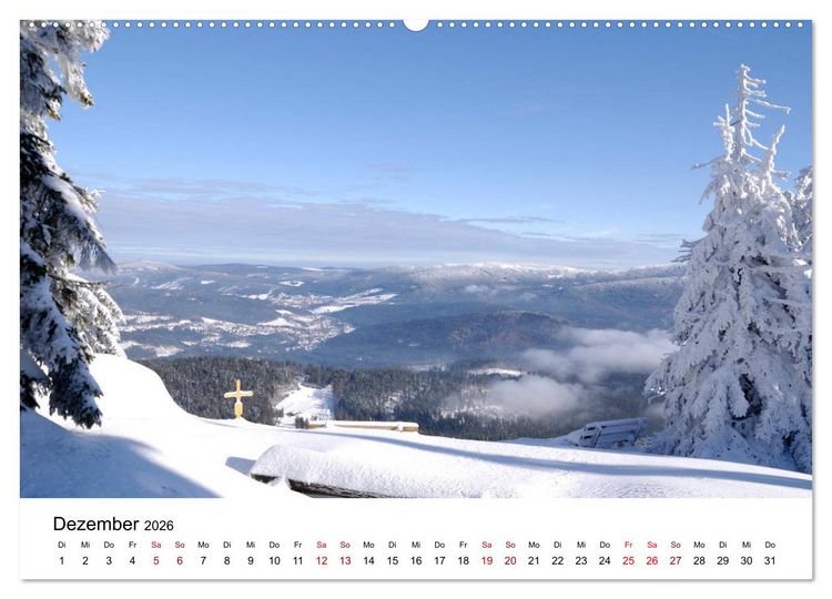 Produktbild: Gipfelkreuze im B&ouml;hmerwald (Wandkalender 2026 DIN A2 quer), CALVENDO Monatskalender