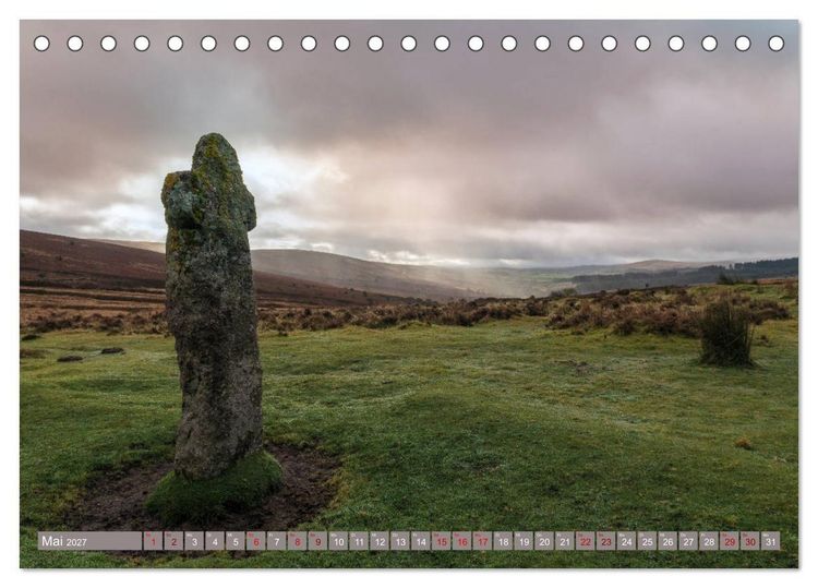 Produktbild: Dartmoor, herbe Sch&ouml;nheit im S&uuml;den Englands (Tischkalender 2027 DIN A5 quer), CALVENDO Monatskalender