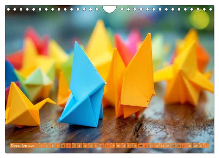 Produktbild: Origami-Formen (Wandkalender 2026 DIN A4 quer), CALVENDO Monatskalender