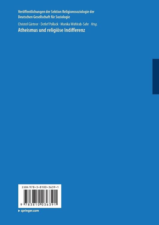 Produktbild: Atheismus und religiöse Indifferenz