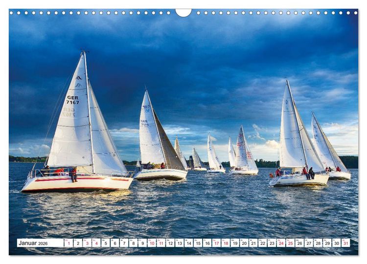 Produktbild: Leidenschaft Segeln (Wandkalender 2026 DIN A3 quer), CALVENDO Monatskalender