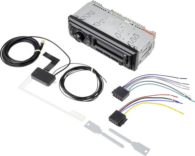 Produktbild: Renkforce RF-4746690 Autoradio inkl. DAB-Antenne, DAB+ Tuner, Bluetooth&reg;-Freisprecheinrichtung