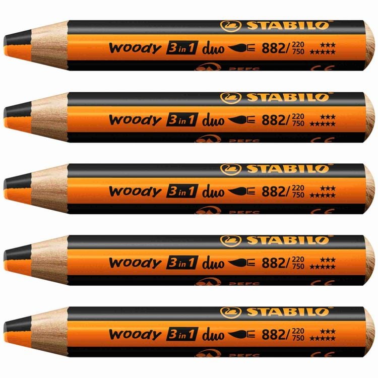 Produktbild: STABILO Aquarellbuntstift woody 3 in 1 duo
