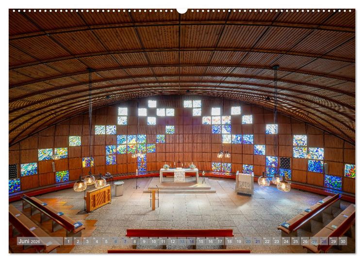 Produktbild: Bremer Kirchen von Innen (hochwertiger Premium Wandkalender 2026 DIN A2 quer), Kunstdruck in Hochglanz