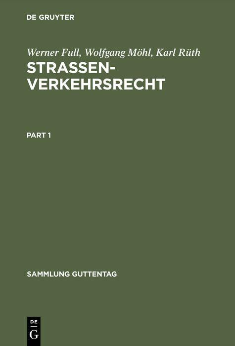Produktbild: Strassenverkehrsrecht