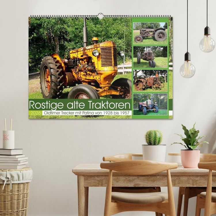 Produktbild: Rostige alte Traktoren (Wandkalender 2026 DIN A2 quer), CALVENDO Monatskalender
