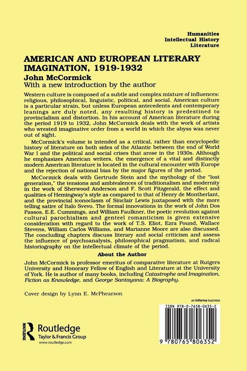 Produktbild: American and European Literary Imagination