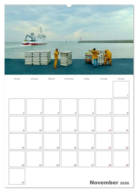 Produktbild: Wangerooge - Gl&uuml;cksort f&uuml;r Gro&szlig; und Klein (Wandkalender 2026 DIN A2 hoch), CALVENDO Monatskalender