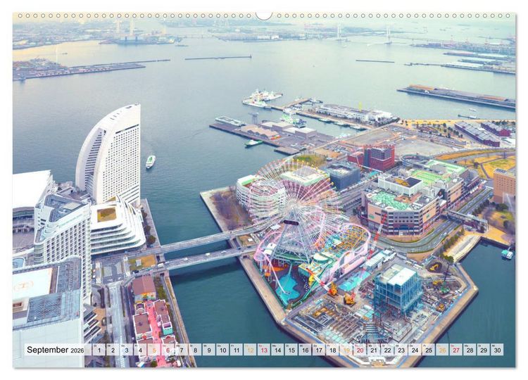 Produktbild: Japan - Tokio, Yokohama, Nagasaki (hochwertiger Premium Wandkalender 2026 DIN A2 quer), Kunstdruck in Hochglanz