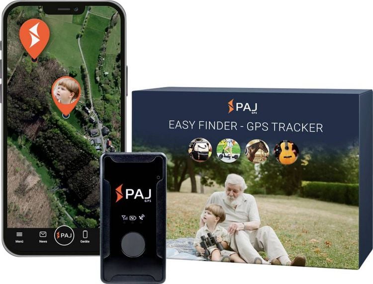 Produktbild: PAJ GPS EASY FINDER 4G GPS Tracker Personentracker, Multifunktionstracker, Gep&auml;ckst&uuml;cktracker Schwarz 1 St.