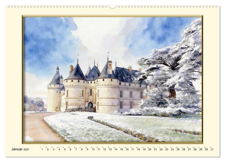 Produktbild: M&auml;rchenschl&ouml;sser an der Loire (Wandkalender 2027 DIN A2 quer), CALVENDO Monatskalender