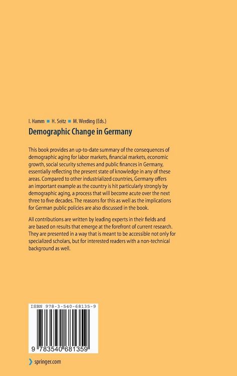 Produktbild: Demographic Change in Germany