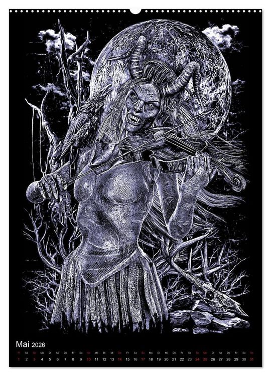 Produktbild: BLOODBOY/FEAR ILLUSTRATION (Wandkalender 2026 DIN A2 hoch), CALVENDO Monatskalender