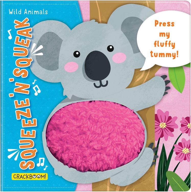 Produktbild: Squeeze 'n' Squeak: Wild Animals! Touch and Feel Baby Book for 6-12 Months.