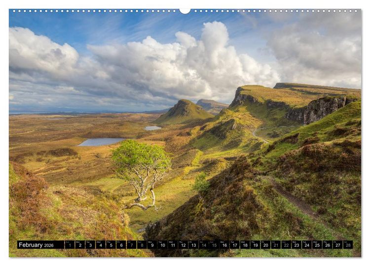 Produktbild: Scotland's unique landscapes (High Quality Premium Wall Calendar 2026 DIN A2 landscape),CALVENDO 12 Month Wall Calendar
