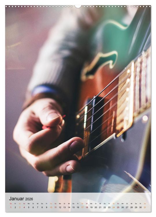Produktbild: Gitarren Liebe (Wandkalender 2026 DIN A2 hoch), CALVENDO Monatskalender