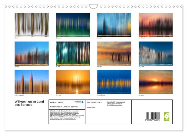Produktbild: Willkommen im Land des Barcode (Wandkalender 2026 DIN A3 quer), CALVENDO Monatskalender