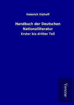 Produktbild: Handbuch der Deutschen Nationalliteratur