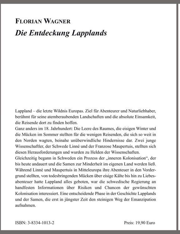 Produktbild: Die Entdeckung Lapplands