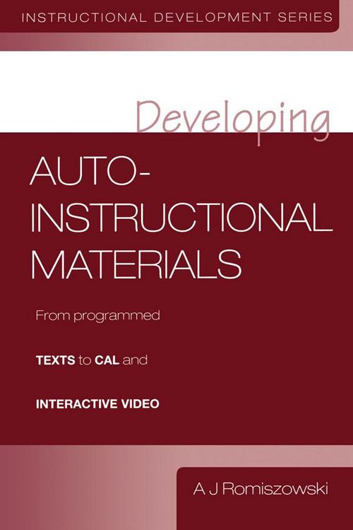 Produktbild: Developing Auto-instructional Materials