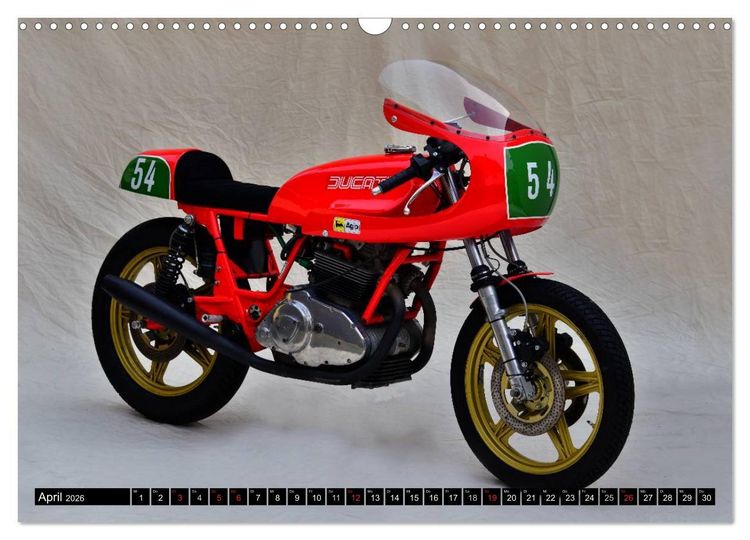 Produktbild: Ducati 500 Sport Desmo (Wandkalender 2026 DIN A3 quer), CALVENDO Monatskalender